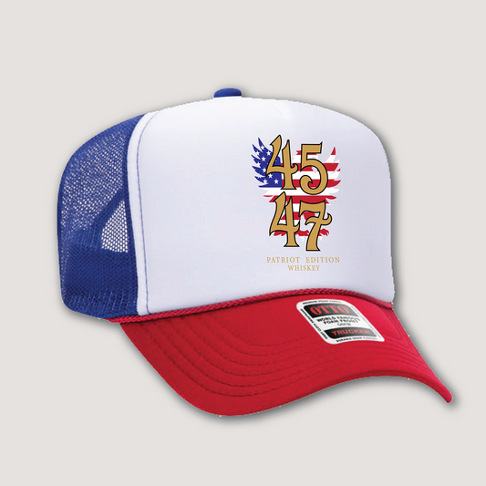 4547 Patriot Edition Trucker Hat – Red