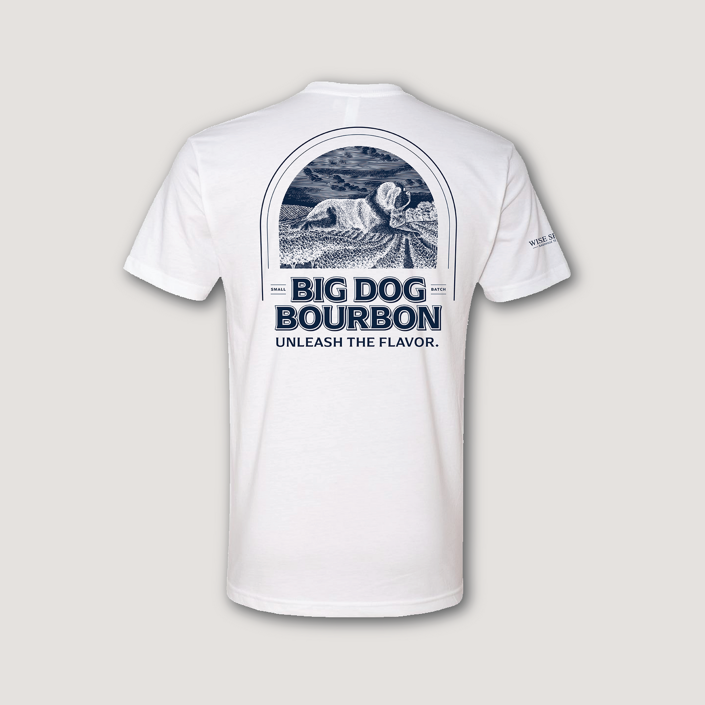 Big Dog Bourbon Tee – Unleash the Flavor Edition (White)