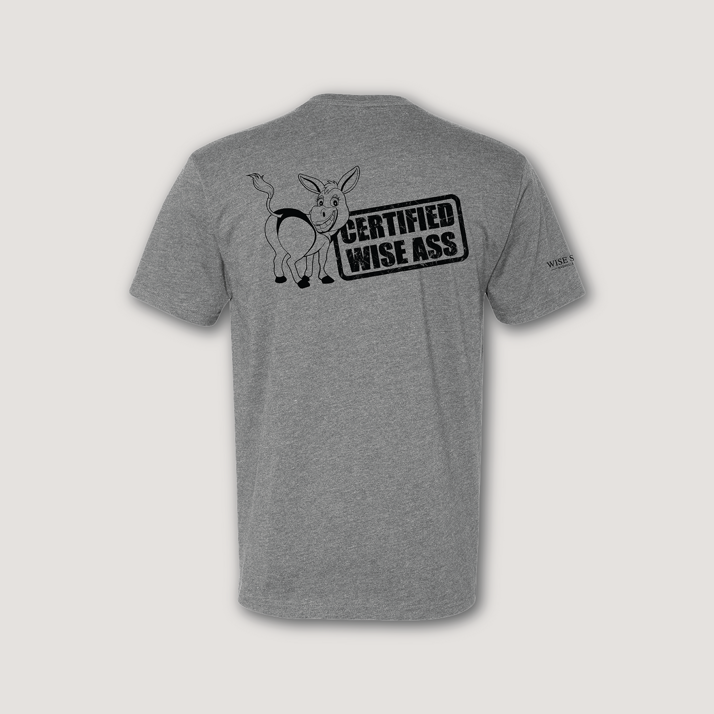 Certified Wise Ass Tee – Gray