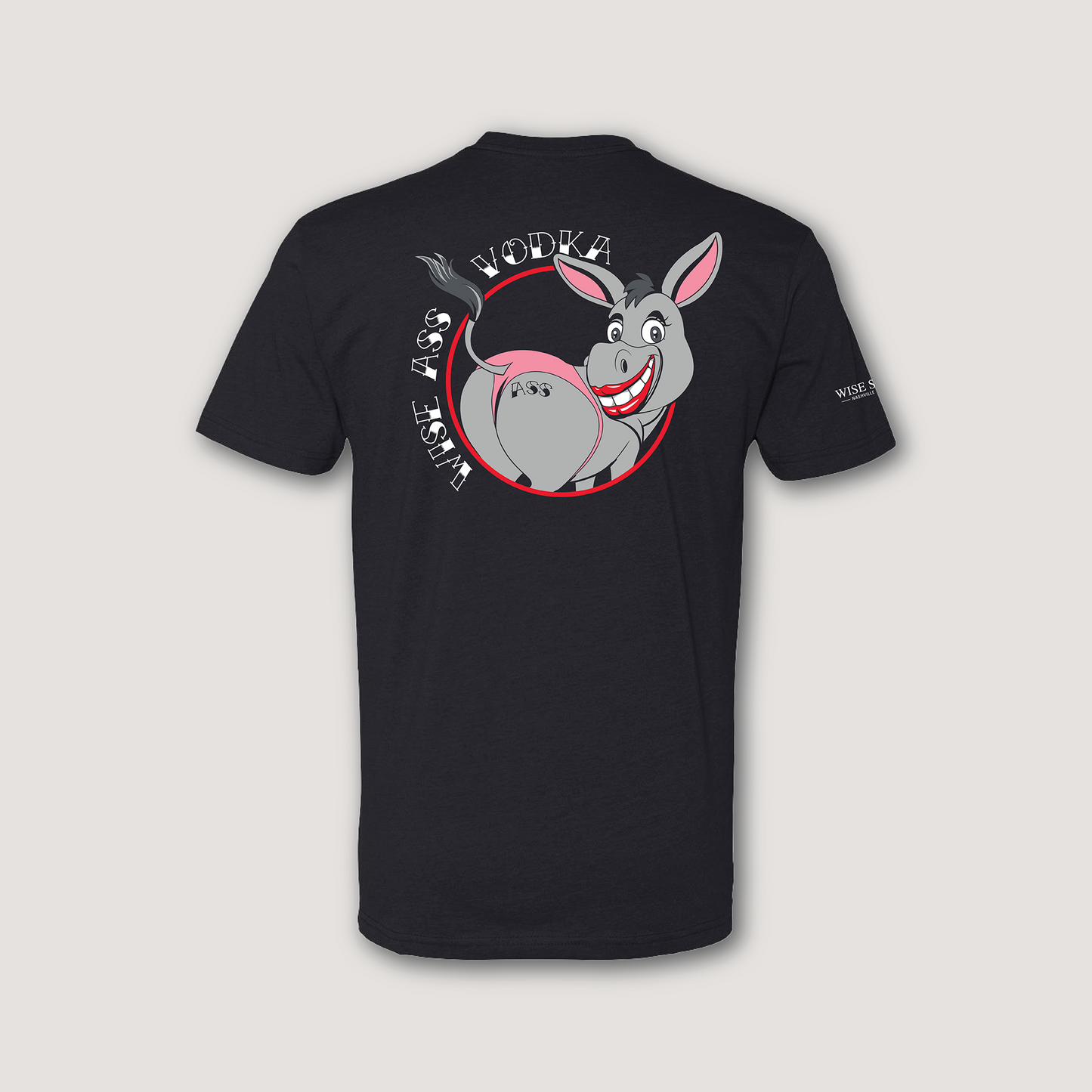 Wise Ass Vodka Tee – Donkey Graphic Edition (Black)