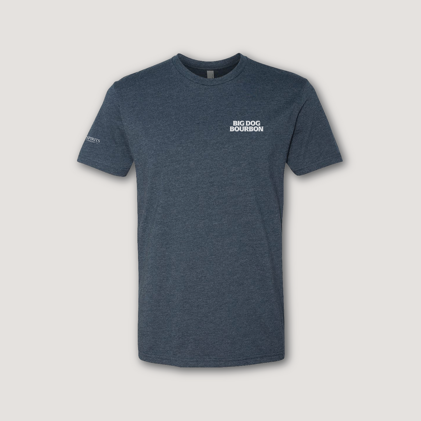 Big Dog Bourbon Tee – Unleash the Flavor Edition (Heather Navy)