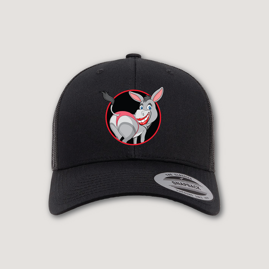 Wise Ass Donkey Hat – Black Trucker