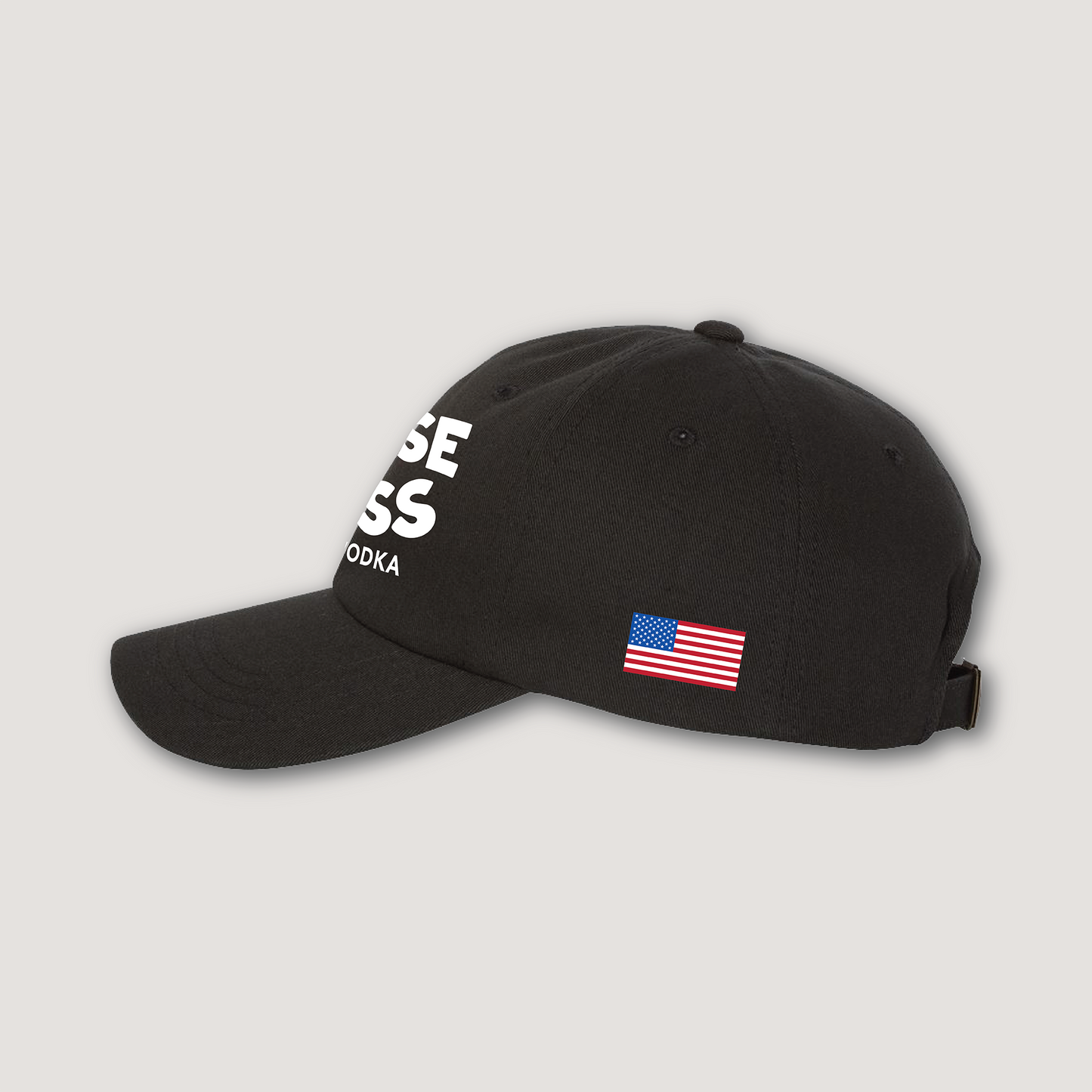 Wise Ass Vodka Hat – Black Dad Cap